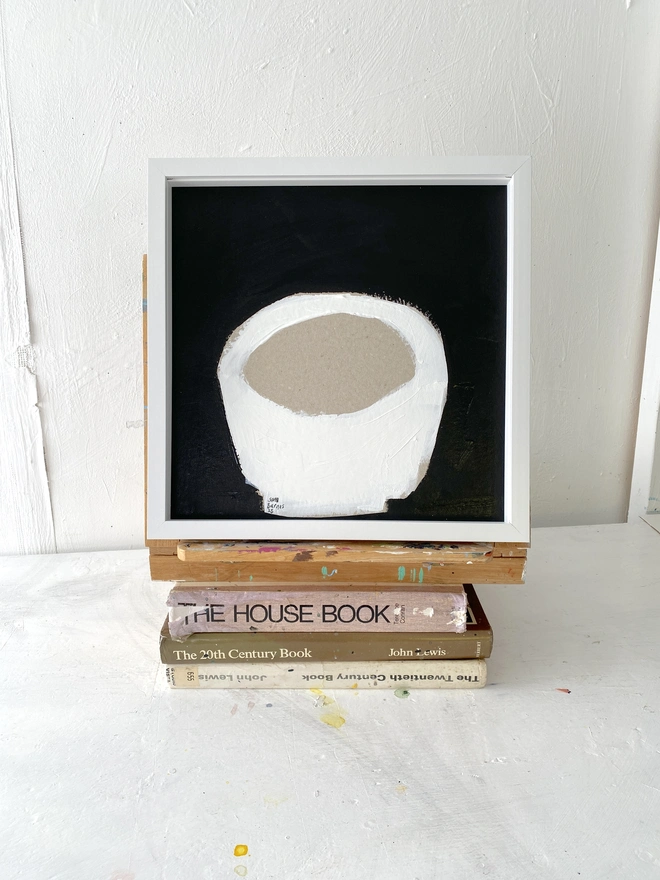 'White Bowl' Original Painting by Samantha Barnes
