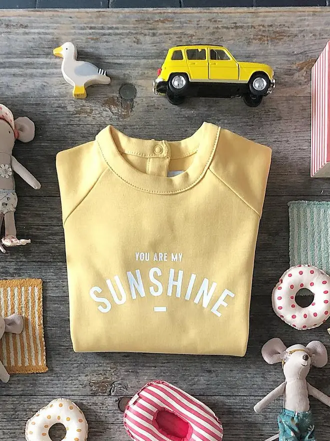 you are my sunshine baby onesie