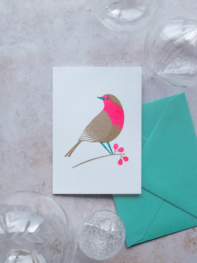 Christmas Robin Mini Card