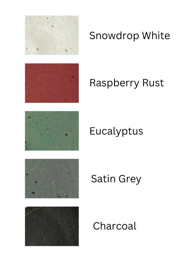 Glaze colour options