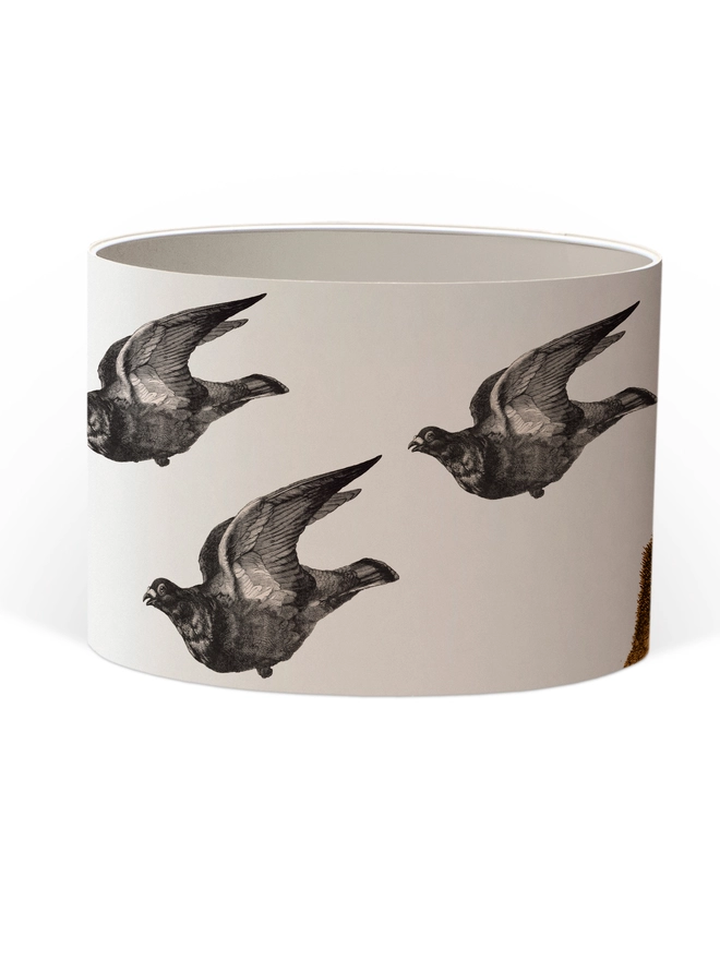 Cat and pigeons lampshade, Mountain and Molehill, 