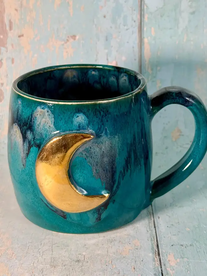 turquoise mood mug