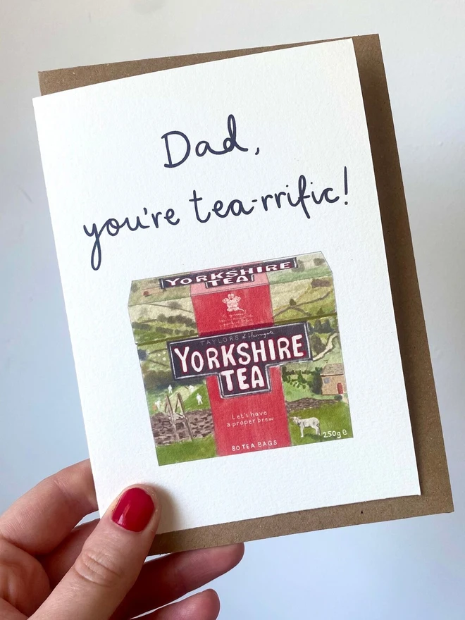 yorkshire tea greeting card