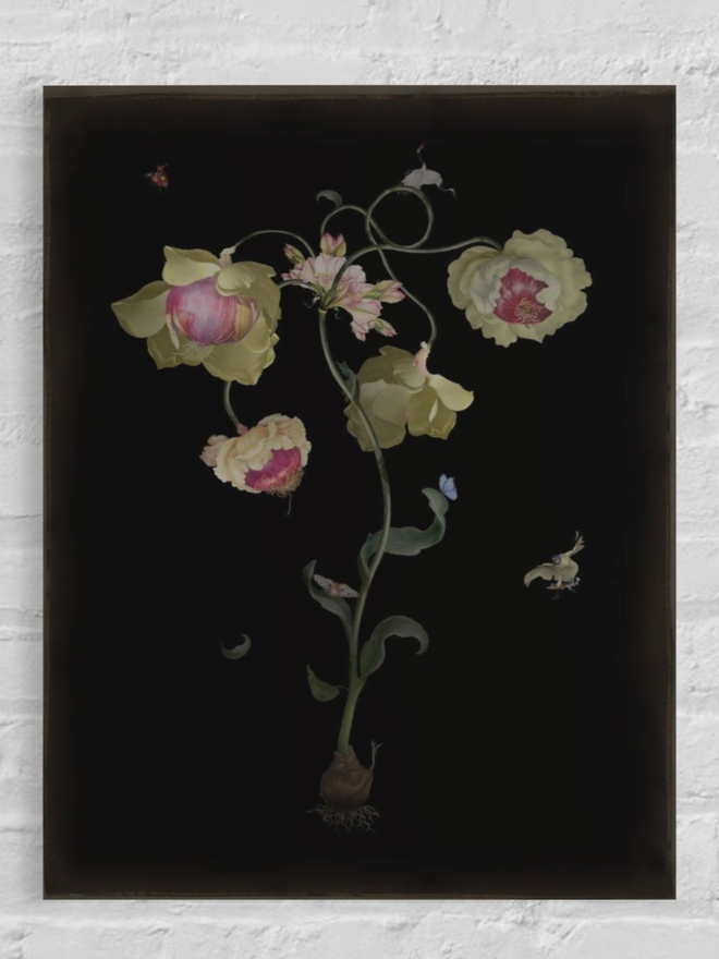 Traveller's tears flower print