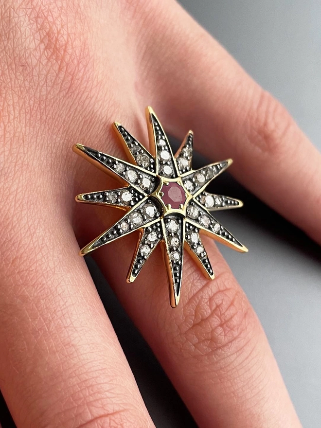 'The Ophelia' Starburst Ring