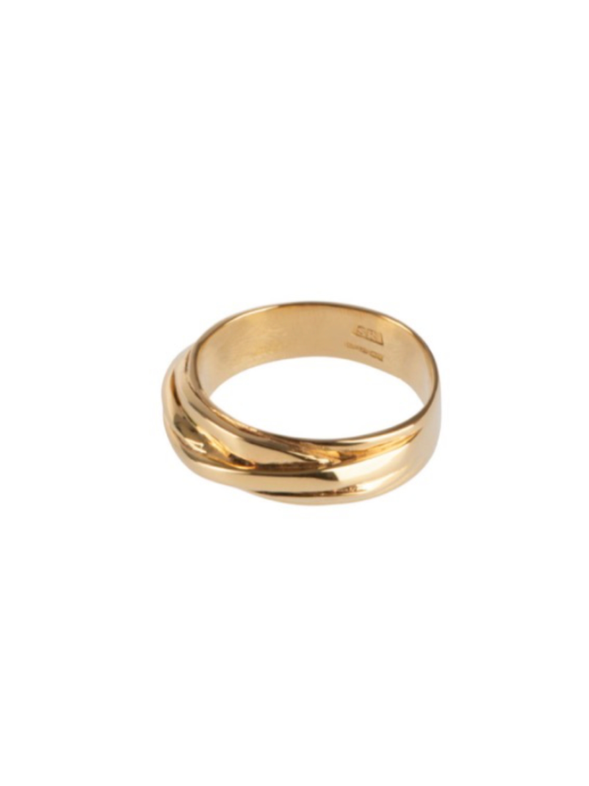 Tangle golden ring
