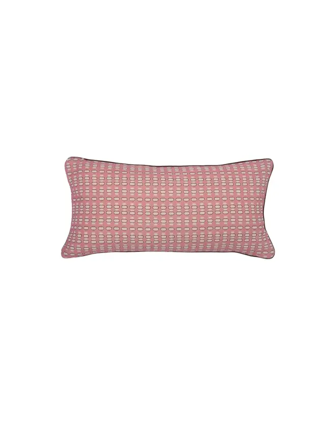 pink oblong cushion