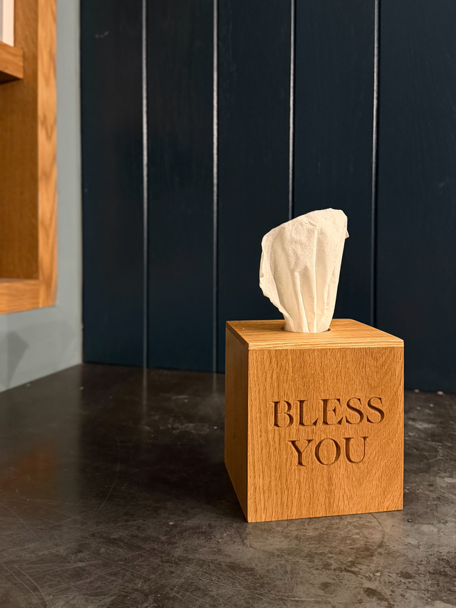 Bless You tissue box 