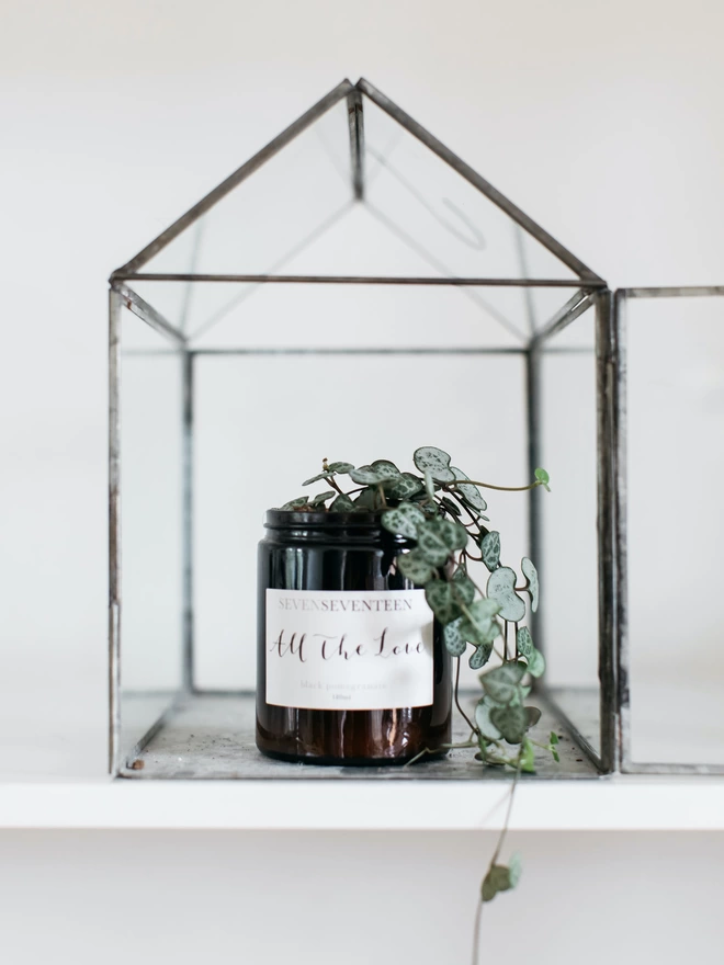 All The Love black pomegranate candle