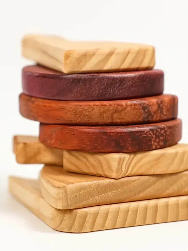 Sweet Scoops Wooden Persistence Jigsaw Puzzle Heirloom Toy, against a white background. 