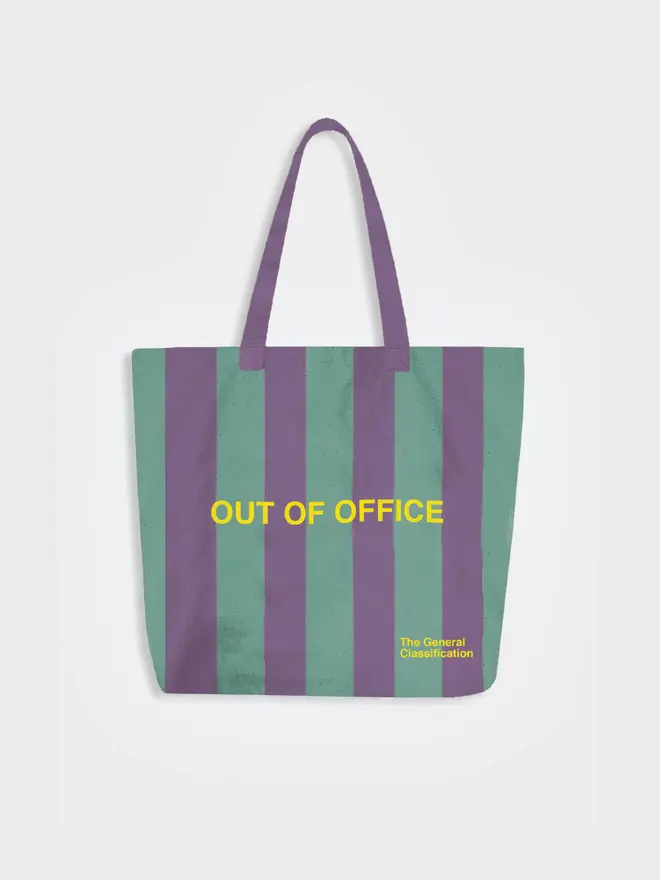 Out Of Office Tote Bag, against a white background. 