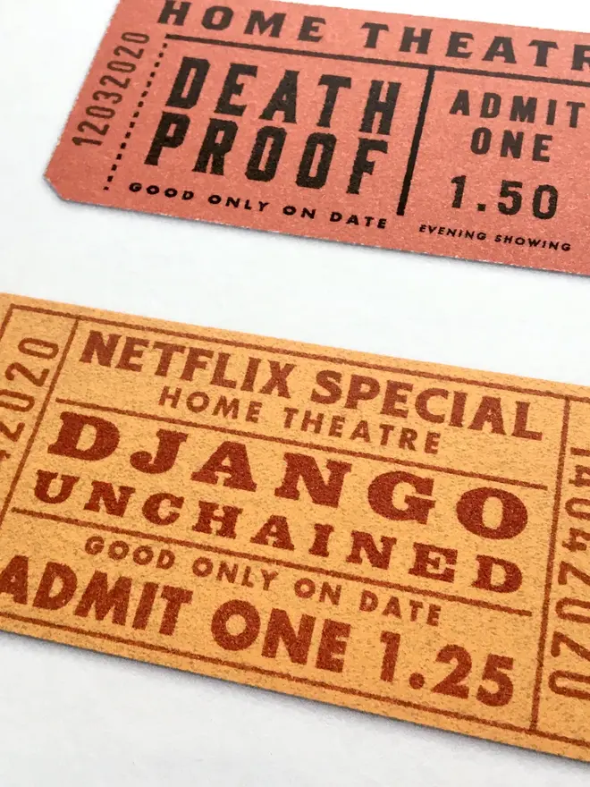 quentin tarantino cinema ticket print