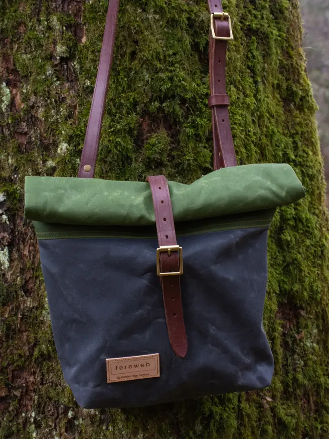 mini rolltop crossbody bag
