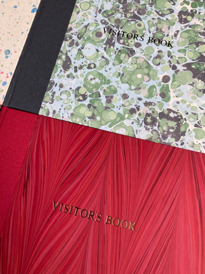Visitor’s Book. A selection of visitor’s books.