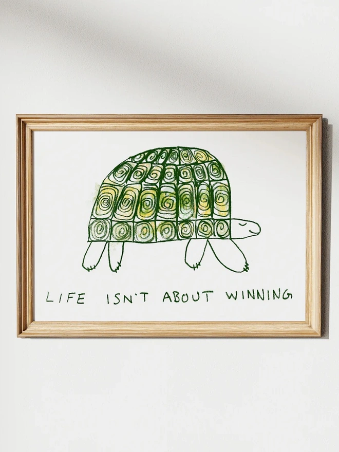 'Life Isn't About Winning' Print 