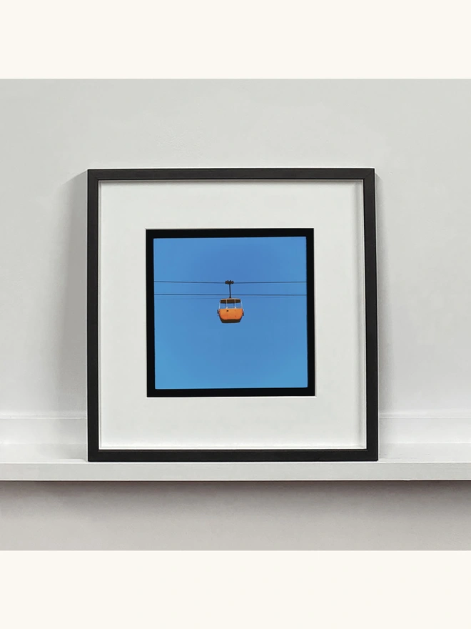 Richard Heeps Cable Car Orange Small Framed in Black