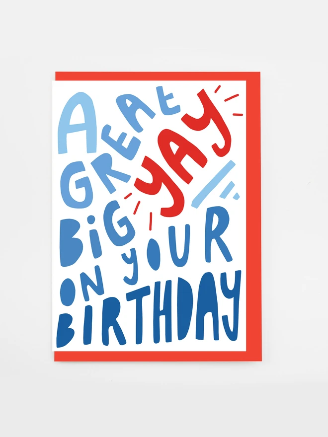 great big yay birthday card