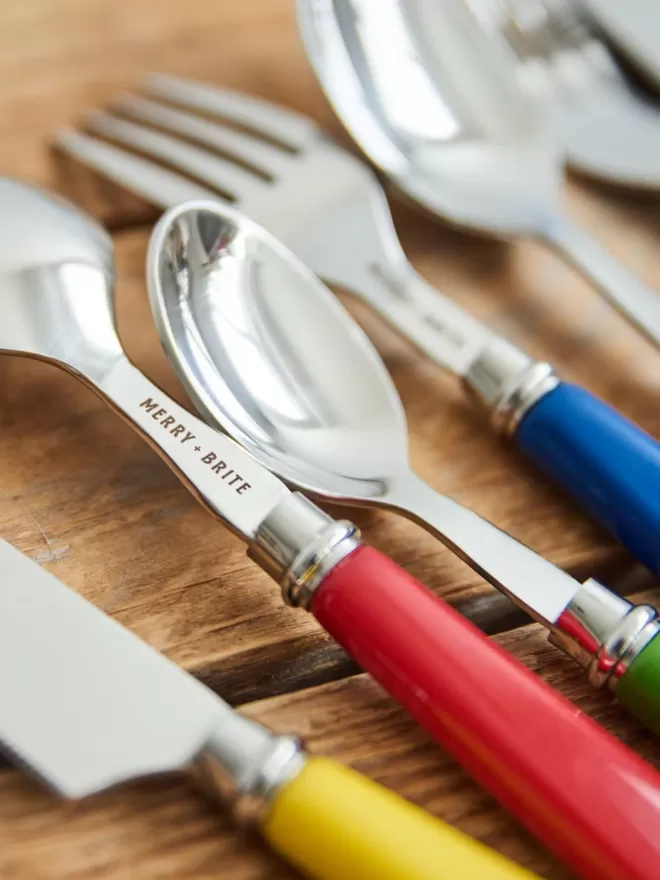 Bright Vintage Inspired Cutlery Set
