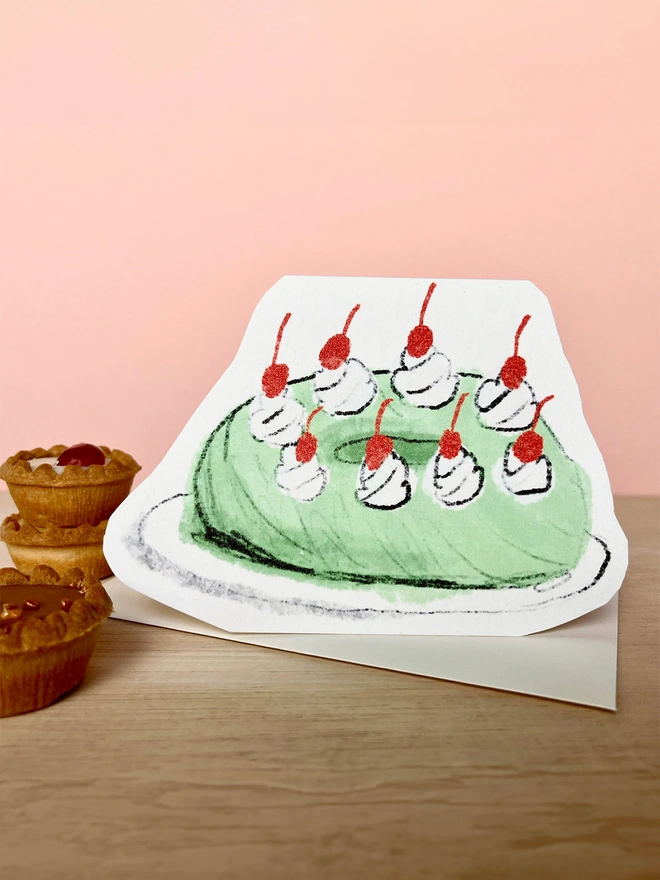 Green Dream Cake Card