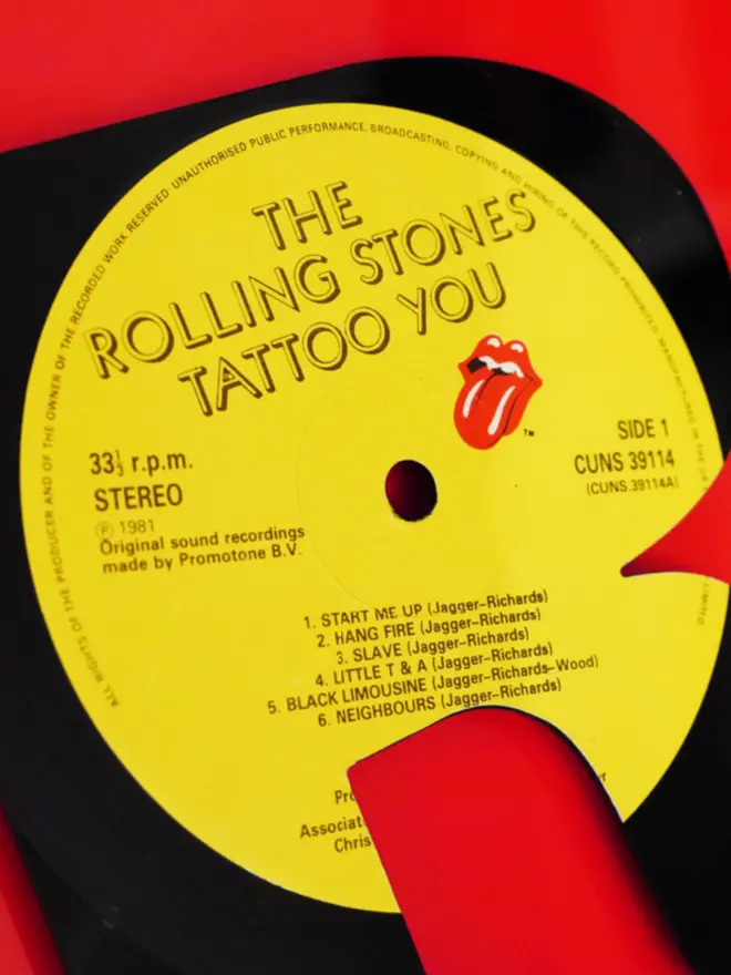 only rock & roll rolling stones vinyl artwork