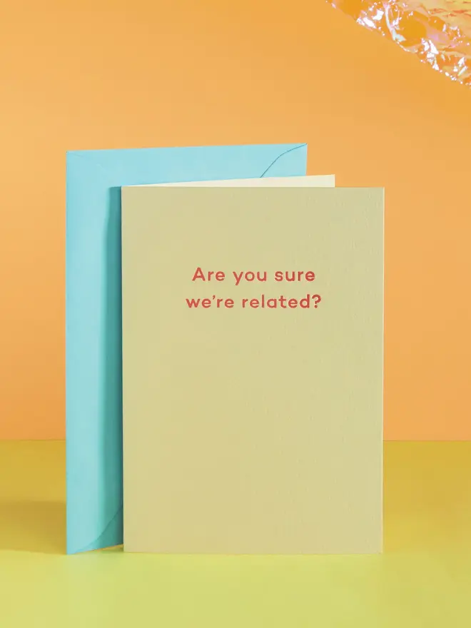 are you sure we're related card
