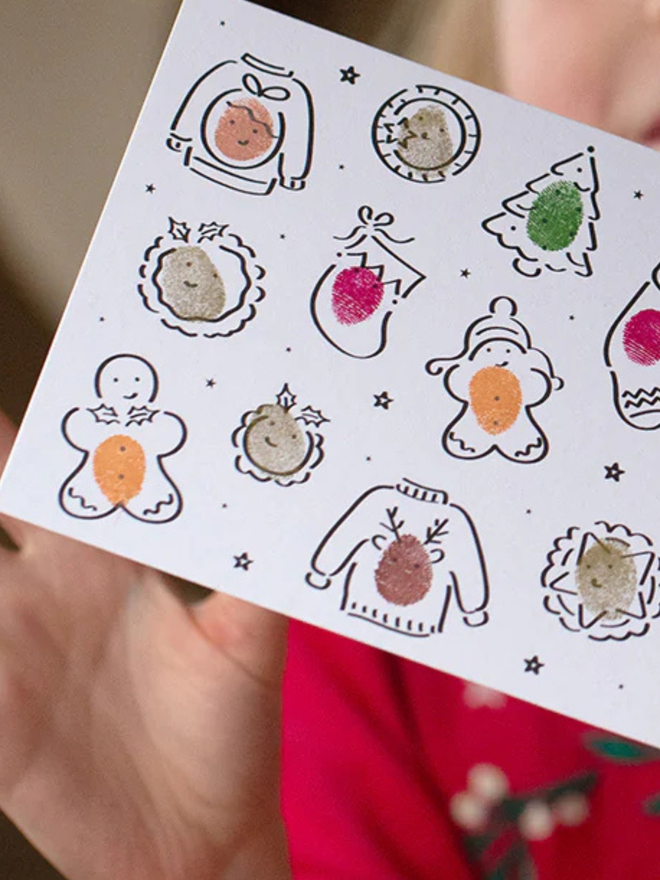christmas thank you notelet set