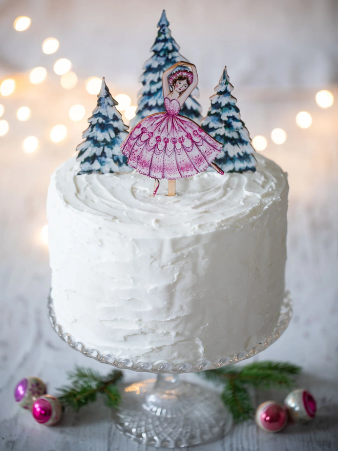 Sugarplum fairy cake topper