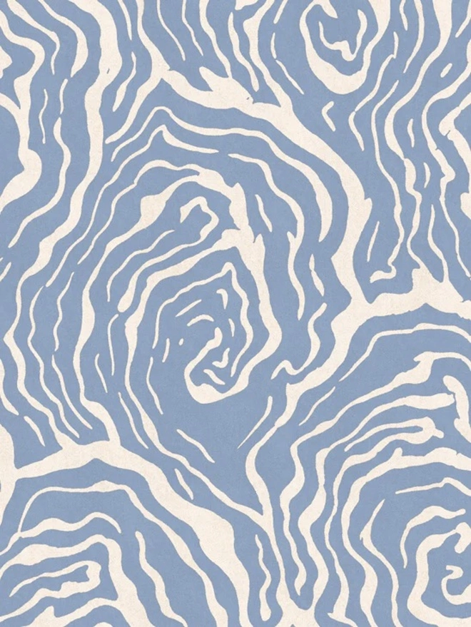 Oysters In Blue Foam Wallpaper