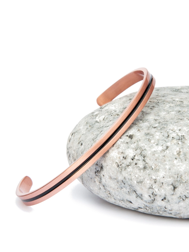 men copper solid cuff