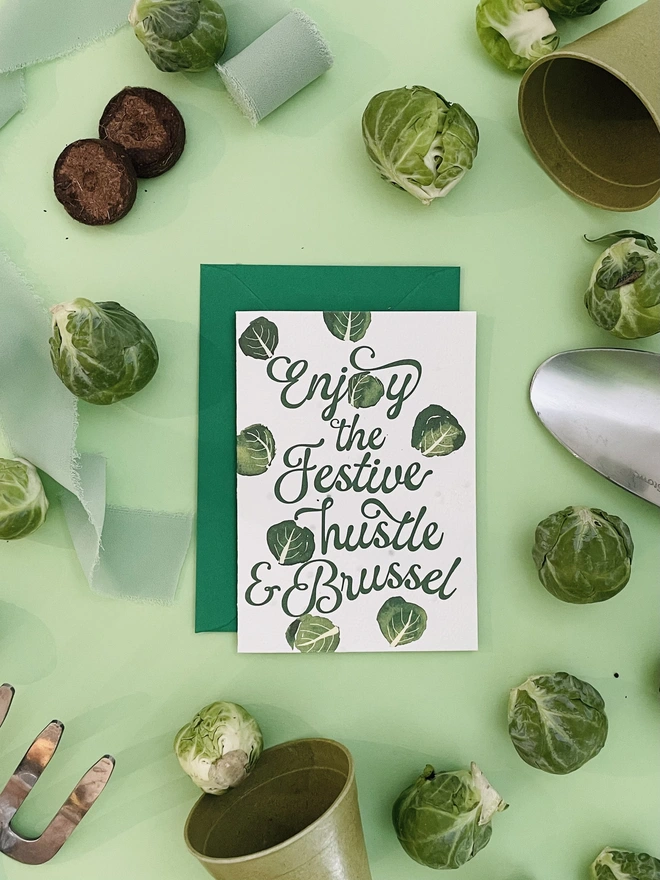 Ruby & Bo Hustle & Brussel Plantable Christmas Card