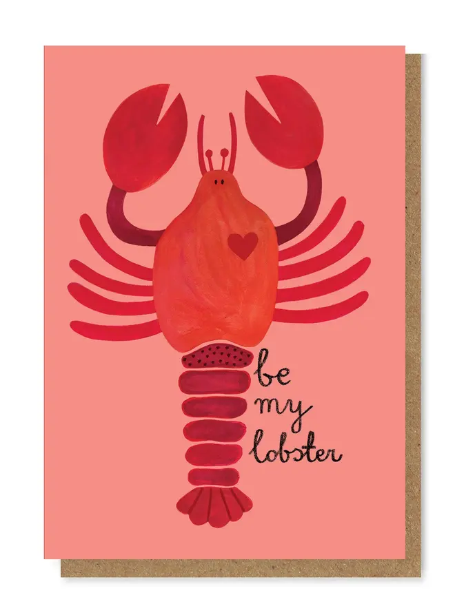 be my lobster illustrated card