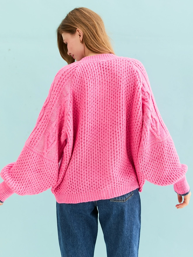 Brigit Cardigan Pink