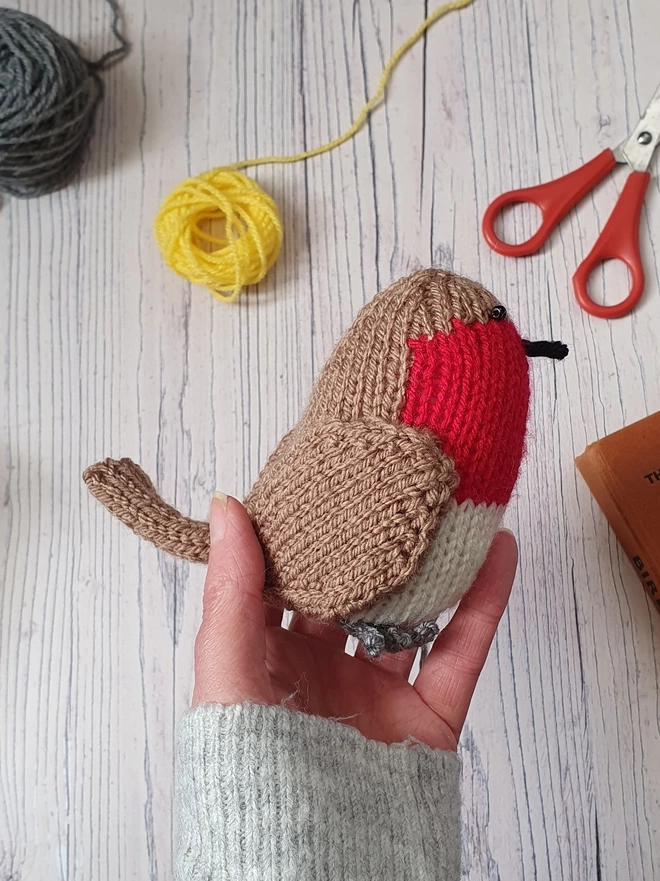 Albert the knitted robin