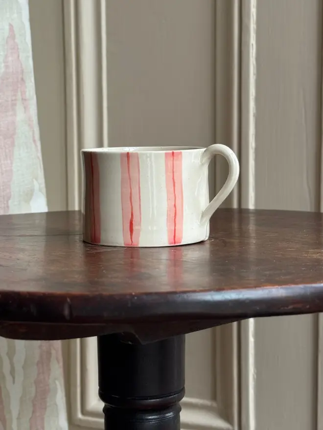 Pink Stripey Mug