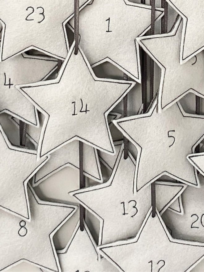 Christmas star advent calendar