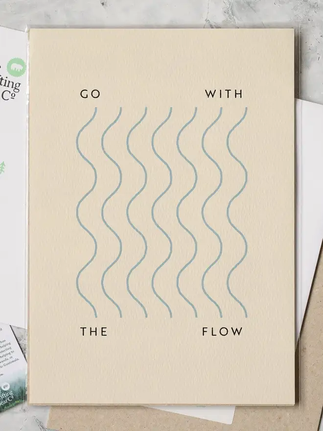 'Go With The Flow' Graphic Print