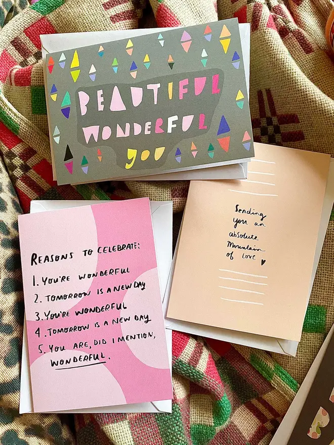 A pack of heartfelt lovely cards