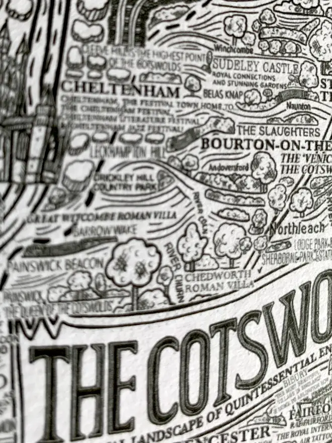 Cotswolds greetings card