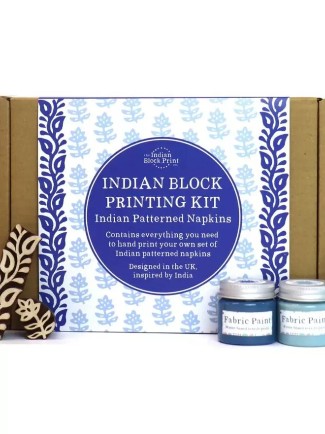 Indian Napkins Block Printing Kit