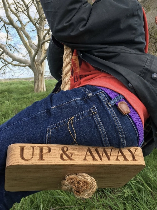 Personalised Oak Swing 