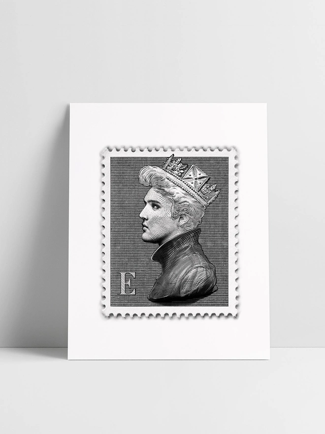 Limited Edition 'Elvis Presley Mini Stamp' Art Print  