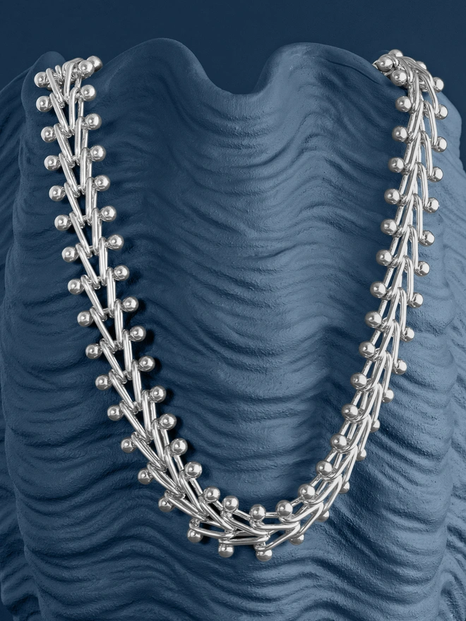 Loel Silver Deco Chain Necklace