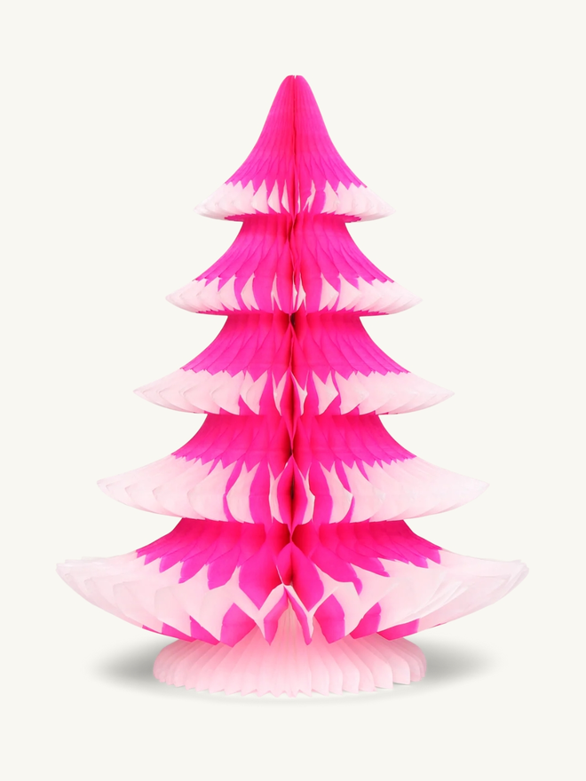 Crepe paper Christmas tree decoration