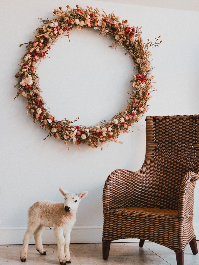 Everlasting floral wreath 