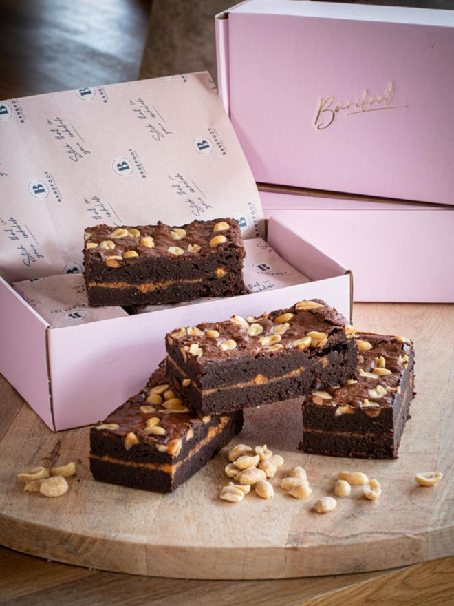 vegan peanut butter brownie