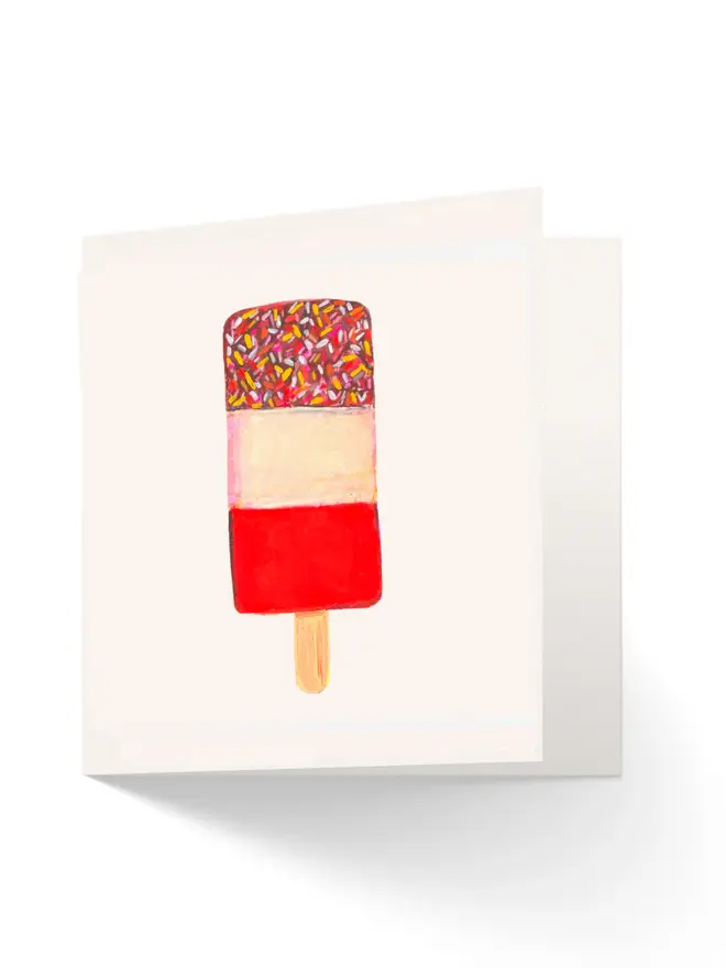 Retro Sweets Greetings Cards, Retro Ice Lolly