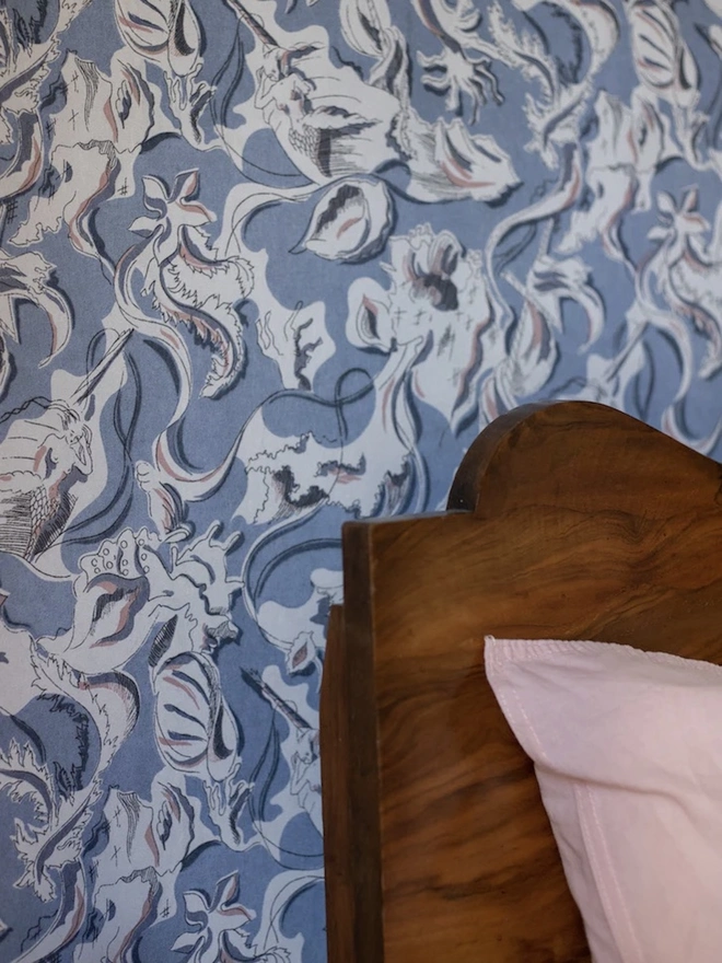 Dali's Mermaid Blue Dreams Wallpaper