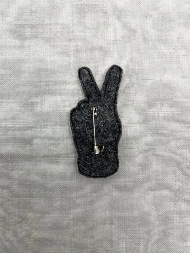 back of V brooch