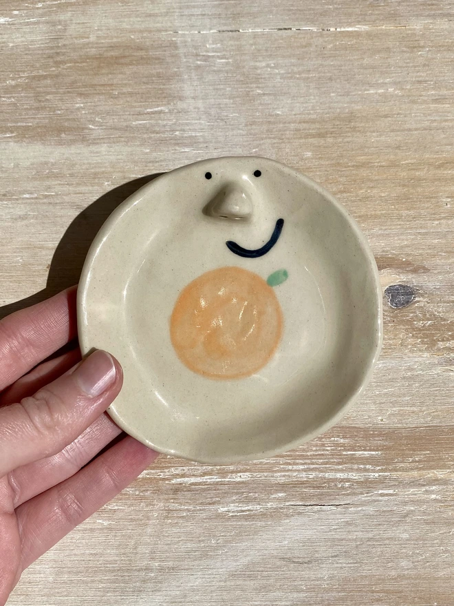 clementine trinket tray - held