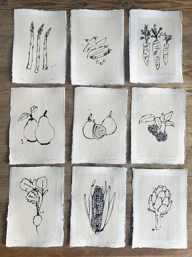 Garden Fruit & Veg Series - Lucy Deaner